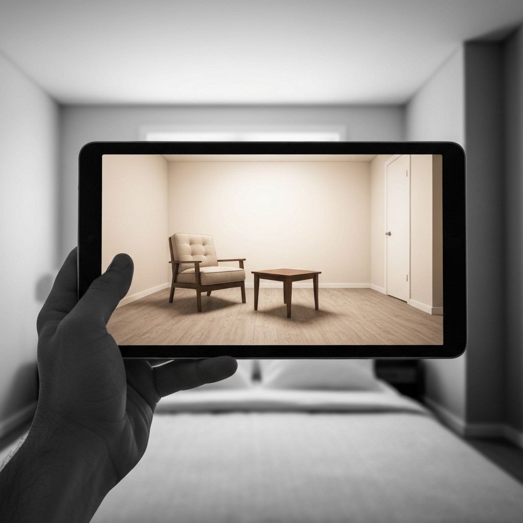 Virtual staging with AR